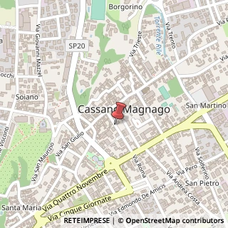 Mappa Via colombo alvaros 20, 21012 Cassano Magnago, Varese (Lombardia)