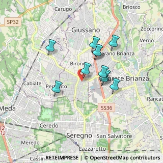 Mappa Via Statuto, 20833 Giussano MB, Italia (1.40273)