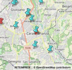 Mappa Via Felice Rossi, 20841 Carate Brianza MB, Italia (2.64333)