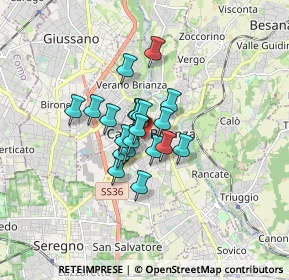 Mappa Via Felice Rossi, 20841 Carate Brianza MB, Italia (0.9945)