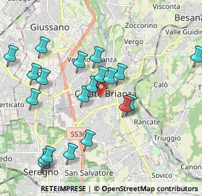 Mappa Via Felice Rossi, 20841 Carate Brianza MB, Italia (2.078)