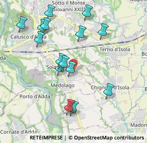 Mappa Bergamo 34 incr. via, 24030 Medolago BG, Italia (1.99667)