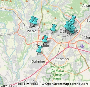 Mappa 24048 Bergamo BG, Italia (3.60545)