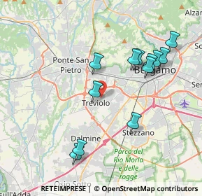 Mappa 24048 Bergamo BG, Italia (3.85417)