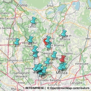 Mappa Via Manzoni Alessandro, 20833 Giussano MB, Italia (8.725)