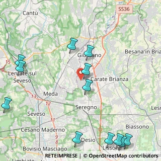 Mappa Via Alessandro Manzoni, 20833 Giussano MB, Italia (5.81917)
