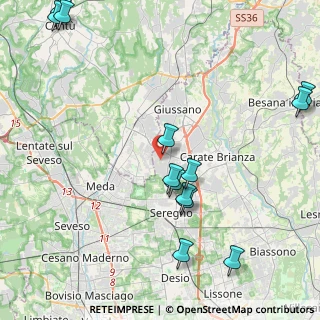Mappa Via Alessandro Manzoni, 20833 Giussano MB, Italia (5.23385)