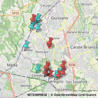 Mappa Via Alessandro Manzoni, 20833 Giussano MB, Italia (2.301)