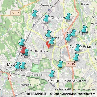 Mappa Via Alessandro Manzoni, 20833 Giussano MB, Italia (2.33706)