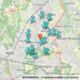 Mappa Via Alessandro Manzoni, 20833 Giussano MB, Italia (1.6335)