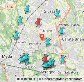 Mappa Via Alessandro Manzoni, 20833 Giussano MB, Italia (2.375)