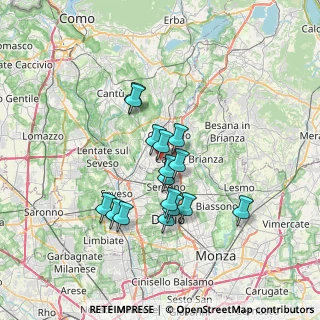 Mappa Via Alessandro Manzoni, 20833 Giussano MB, Italia (5.64688)