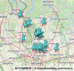 Mappa Via Alessandro Manzoni, 20833 Giussano MB, Italia (10.80235)