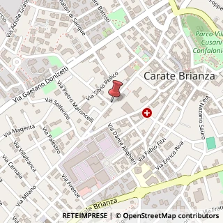 Mappa Via Francesco Cusani, 20841 Carate Brianza MB, Italia, 20841 Carate Brianza, Monza e Brianza (Lombardia)
