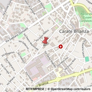 Mappa Via Francesco Cusani, 73, 20841 Carate Brianza, Monza e Brianza (Lombardia)