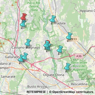 Mappa Via Balzarine, 21054 Fagnano Olona VA, Italia (4.03364)
