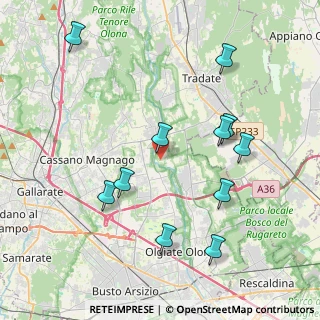 Mappa Via Balzarine, 21054 Fagnano Olona VA, Italia (4.25)