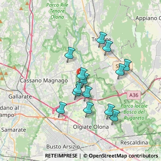 Mappa Via Balzarine, 21054 Fagnano Olona VA, Italia (3.26071)
