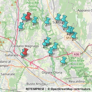 Mappa Via Balzarine, 21054 Fagnano Olona VA, Italia (4.13421)