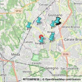 Mappa Via Don Elia dell'Orto, 22066 Mariano Comense CO, Italia (1.80615)