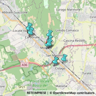Mappa Via Dante Alighieri, 22076 Mozzate CO, Italia (1.36818)