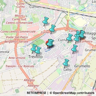 Mappa Via delle Quercie, 24048 Treviolo BG, Italia (0.88267)