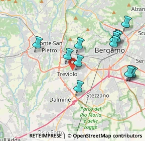 Mappa Via dei Platani, 24048 Treviolo BG, Italia (4.23846)