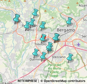 Mappa Via delle Quercie, 24048 Treviolo BG, Italia (3.462)