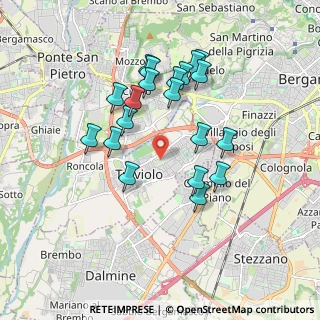 Mappa Via delle Querce, 24048 Treviolo BG, Italia (1.674)