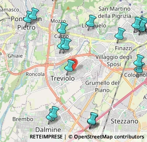 Mappa Via dei Platani, 24048 Treviolo BG, Italia (2.89)