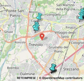 Mappa Via dei Platani, 24048 Treviolo BG, Italia (3.321)