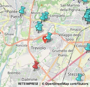 Mappa Via dei Platani, 24048 Treviolo BG, Italia (3.2995)