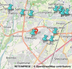 Mappa Via delle Quercie, 24048 Treviolo BG, Italia (2.5325)