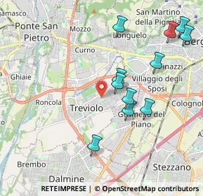 Mappa Via delle Quercie, 24048 Treviolo BG, Italia (2.05909)