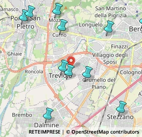 Mappa Via dei Platani, 24048 Treviolo BG, Italia (2.56909)