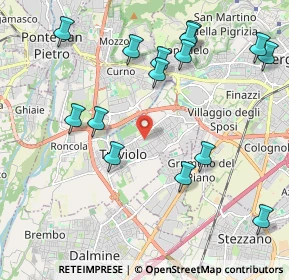 Mappa Via delle Querce, 24048 Treviolo BG, Italia (2.32133)