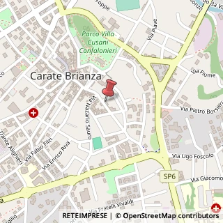 Mappa Via Dante Cesana, 35, 20841 Carate Brianza, Monza e Brianza (Lombardia)