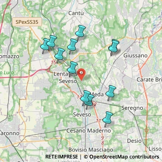Mappa Via Gian Battista Vico, 20823 Seveso MB, Italia (3.68667)