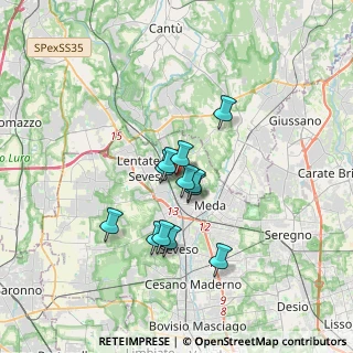 Mappa Via Gian Battista Vico, 20823 Seveso MB, Italia (2.55417)