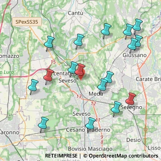 Mappa Via Gian Battista Vico, 20823 Seveso MB, Italia (4.70889)