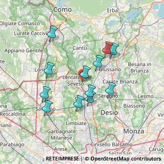 Mappa Via Gian Battista Vico, 20823 Seveso MB, Italia (6.5475)