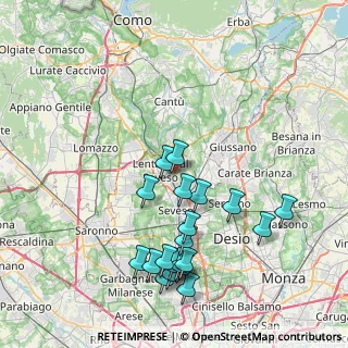Mappa Via Gian Battista Vico, 20823 Seveso MB, Italia (8.554)