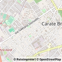 Kaart Carate Brianza