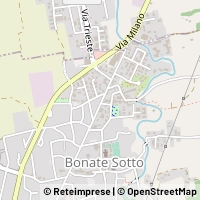 Hartă Bonate Sotto