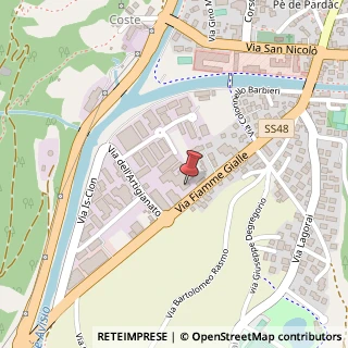 Mappa Via Fiamme Gialle, 36, 38037 Predazzo, Trento (Trentino-Alto Adige)