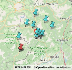 Mappa 32027 Taibon Agordino BL, Italia (10.094)