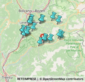 Mappa Via Val del Rù, 38030 Varena TN, Italia (11.6195)