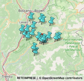 Mappa Via Val del Rù, 38030 Varena TN, Italia (9.392)