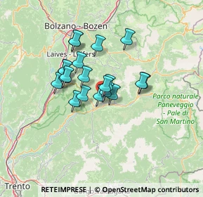 Mappa Via Val del Rù, 38030 Varena TN, Italia (9.5735)