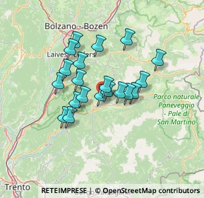 Mappa Via Val del Rù, 38030 Varena TN, Italia (10.2565)